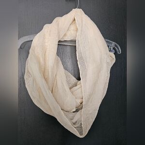 Cream infinity scarf